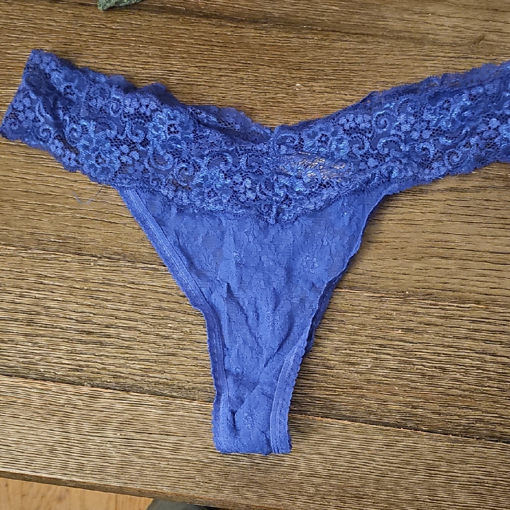 Soma Royal Blue Lace Thong